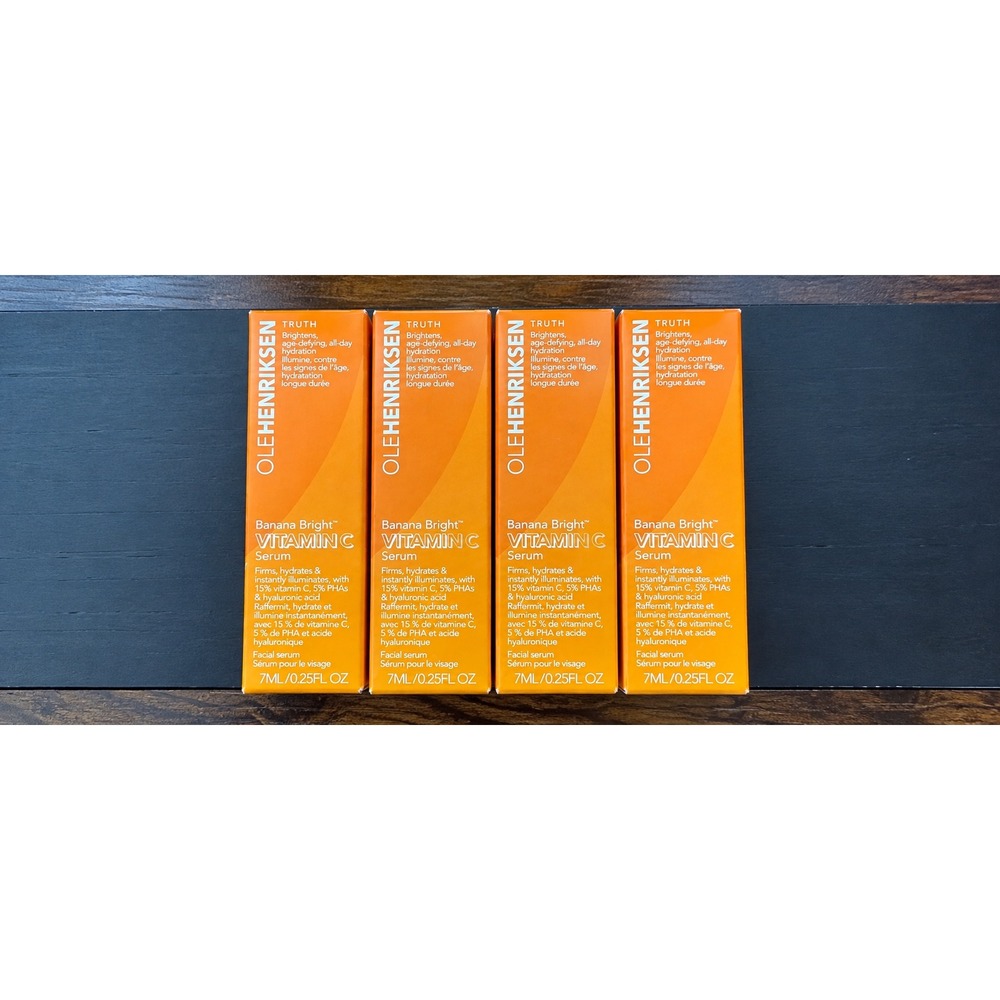 Ole Henriksen Banana Bright Vitamin C Serum 4pk 7ml each nib